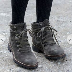 Celtic & Co Leather Sheepskin Hiker Boots Size 7